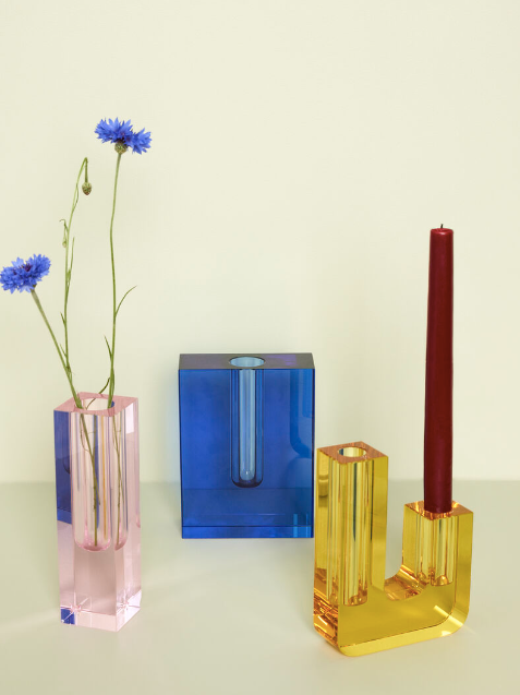Block Vase-Blue