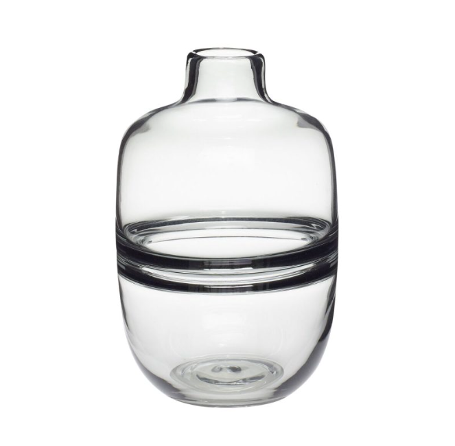 Glass Vase -smoked-